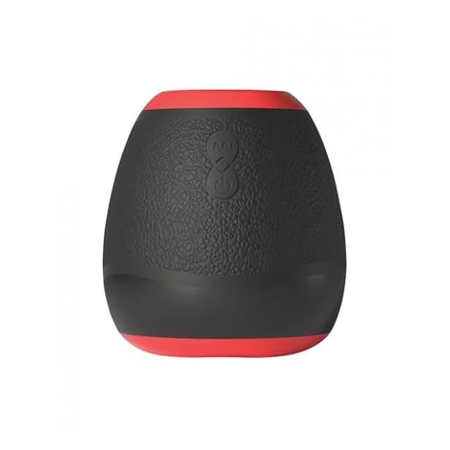 Ninja Open-Ended Vibrating Stroker Male Masturbator - Black, image 1