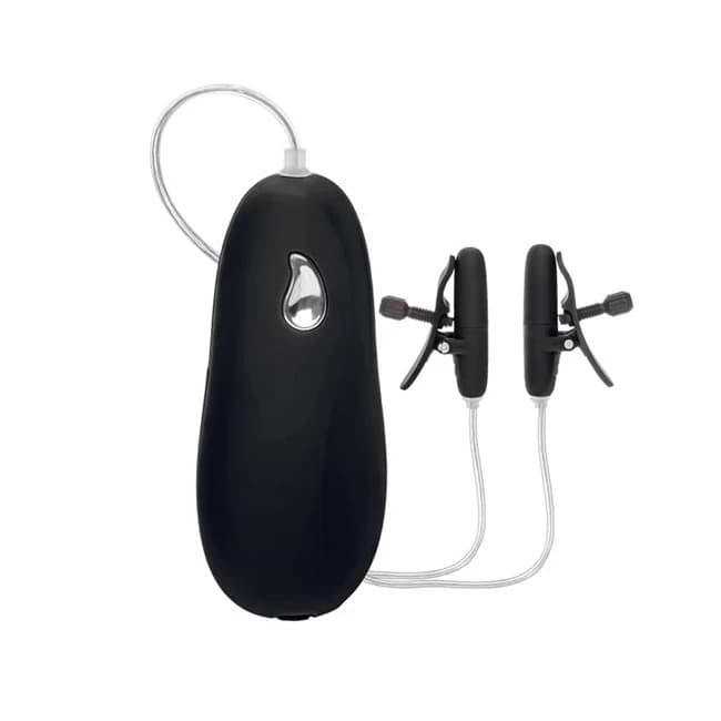 NIPPLE PLAY NIPPLE TEASERS VIBRATING & HEATED BLACK - Image 1