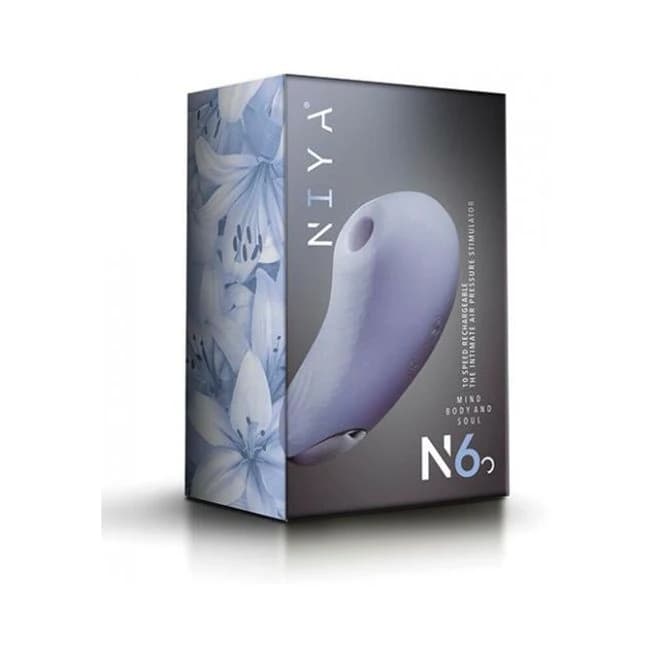 Niya 6 Intimate Air Pressure Stimulator Cornflower Rebranded Packaging, image 1