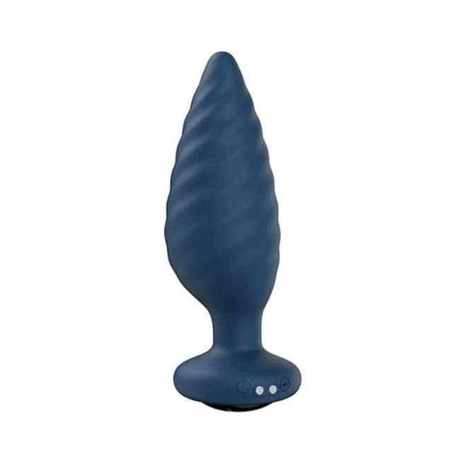 Noah App-Controlled Rotating Butt Plug - Navy Blue, image 1