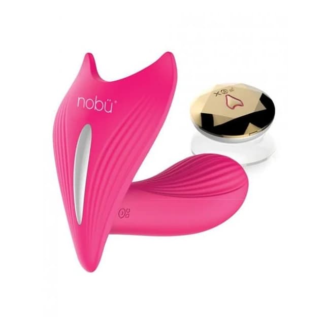 Nobu Tang Wireless Vibe with Clitoral Stimulator Pink, image 1