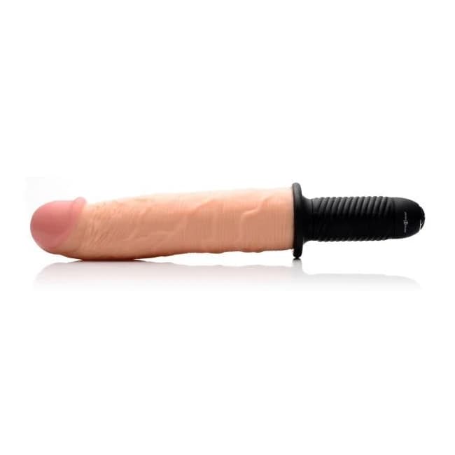 Onslaught Xxl Vibrating Giant Dildo Thruster Beige - Image 1 Onslaught Xxl Vibrating Giant Dildo Thruster Beige - Image 1