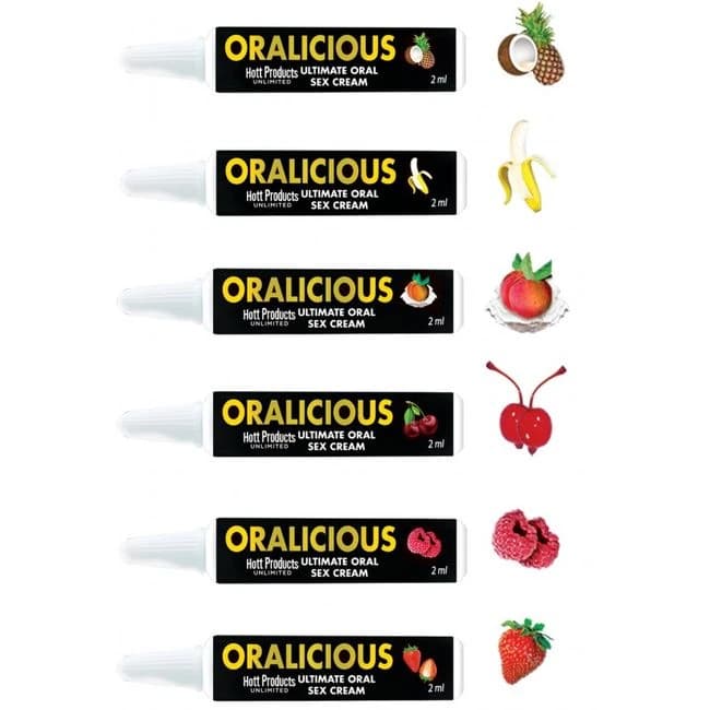 Oralicious Asst Flavors 144pc Display 2ml Tubes - Image 1 Oralicious Asst Flavors 144pc Display 2ml Tubes - Image 1
