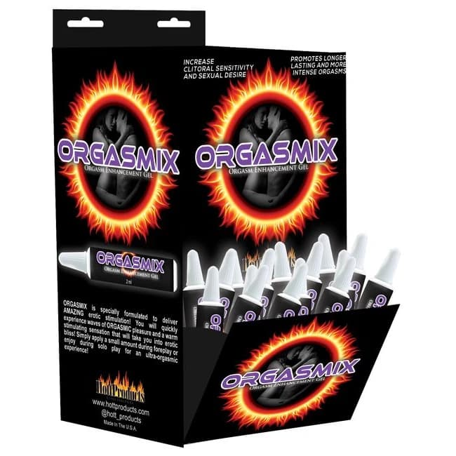 Orgasmix Stimulating Gel Tubes 144 Pc Display - Image 1 Orgasmix Stimulating Gel Tubes 144 Pc Display - Image 1