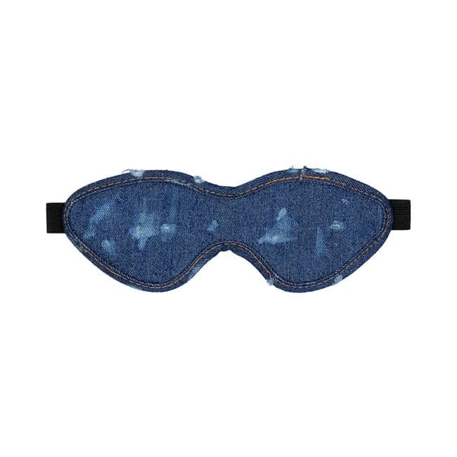 Ouch! Denim Eye Mask - Roughened Denim Style - Blue - Image 1 Ouch! Denim Eye Mask - Roughened Denim Style - Blue - Image 1