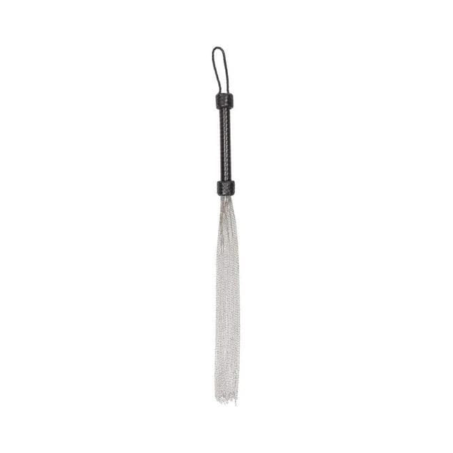 Ouch! Pain - Kid Leather with Silver Ball Chain Flogger, image 1