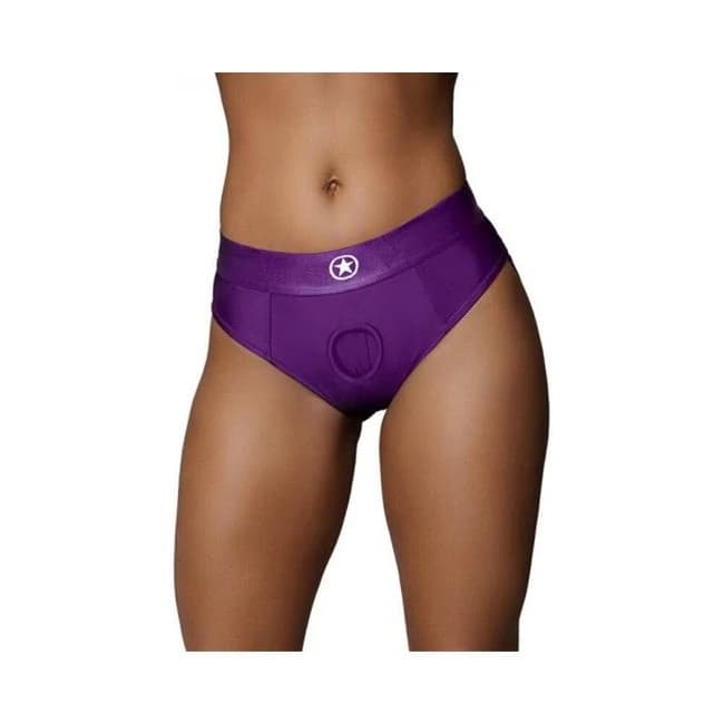 Ouch! Vibrating Strap-on Thong with Removable Butt Straps, image 1