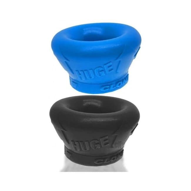 Oxballs Clone Duo Huge 2-Pack Ballstretcher Silicone Marine Huge Blue/black, image 1