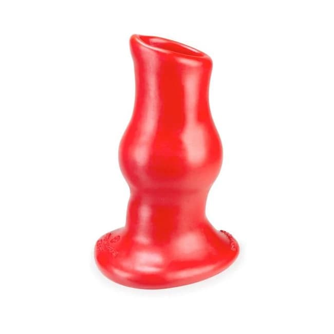 Oxballs Pig Hole Deep-2, Hollow Plug, Large, Red, image 1