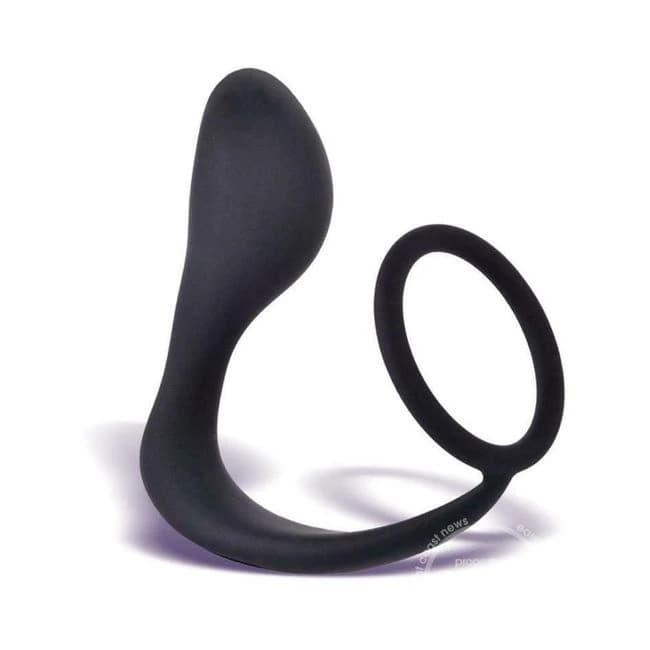 P-Zone Ring Prostate Massager & Cock Ring Black, image 1