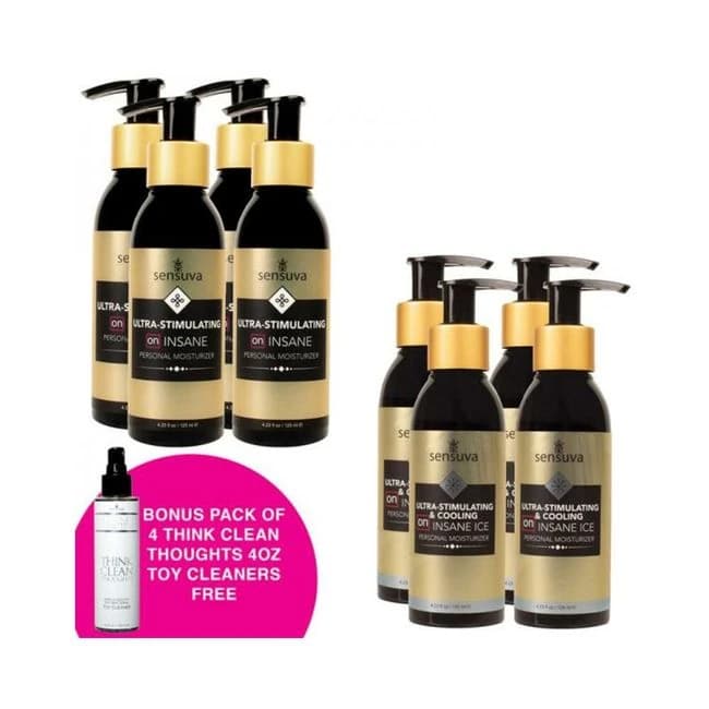 Pack of 4 Ultra-Stimulating Insane Personal Moisturizer 4.2 Oz./pack of 4 Ultra-Simulating Insane Ic, image 1