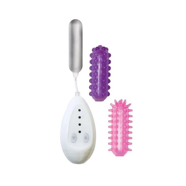 Passion Bullet Vibrating Bullet with 2 Sleeves, image 1