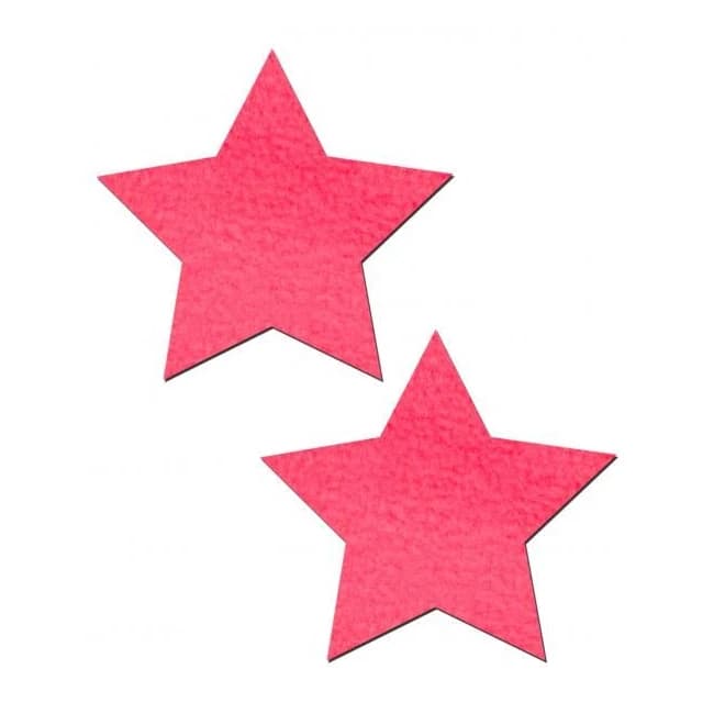 Pastease Basic Star Black Light Reactive - Neon Pink O/S, image 1