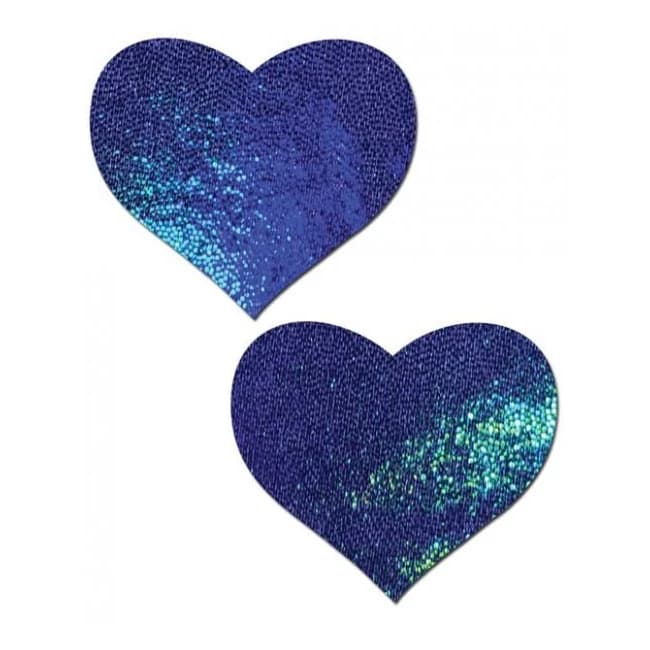 Pastease Blue Spectrum Liquid Heart Pasties O/S, image 1