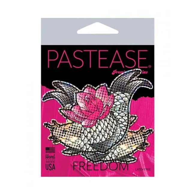 Pastease Diamond Thom Disco Koi Fish & Lotus - Silver O/S, image 1