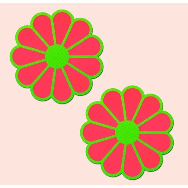 Pastease Glow in the Dark Pink & Green Flowers - Image 1 Pastease Glow in the Dark Pink & Green Flowers - Image 1