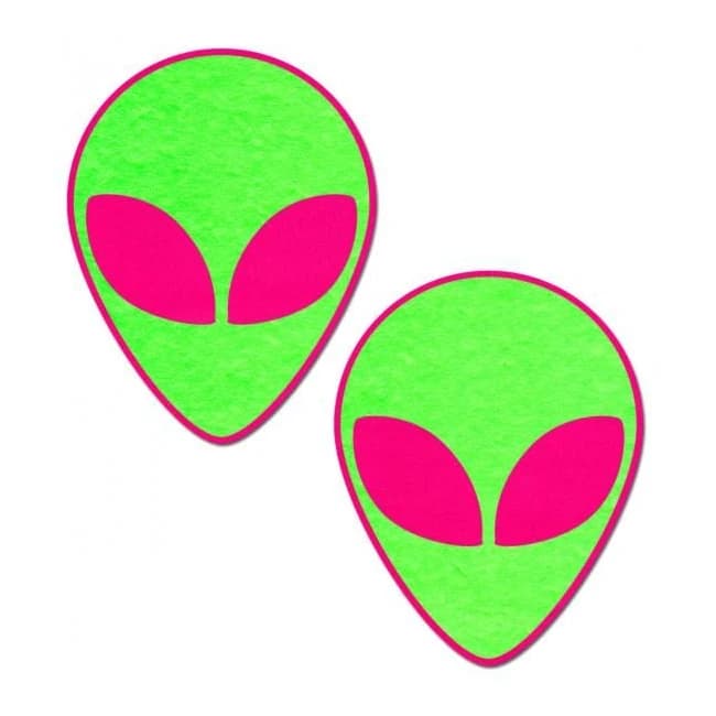 Pastease Neon Glowing Green Alien on Neon Pink, image 1