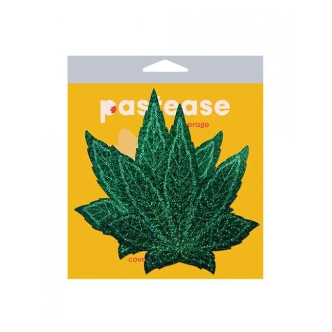 Pastease Pot Leaf Glitter Green Fuller Coverage, image 1