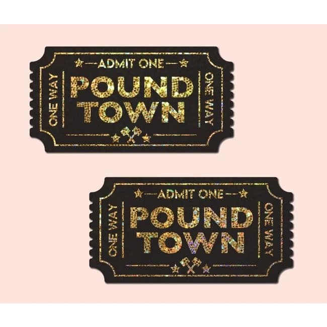 Pastease Pound Town One-Way Tickets Gold Glitter, image 1