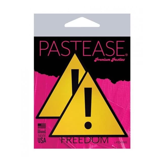Pastease Premium Exclamation Warning Sign - Yellow, image 1