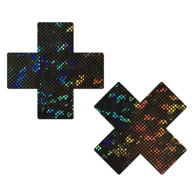 Pastease Shattered Glass Disco Ball Glitter Black Cross, image 1