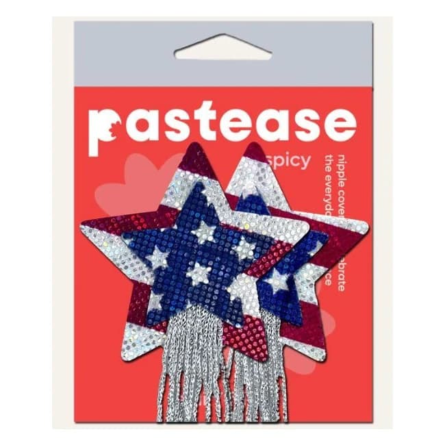 Pastease Tassel A/patriotic Sparkling Stars $ Stripes Usa, image 1