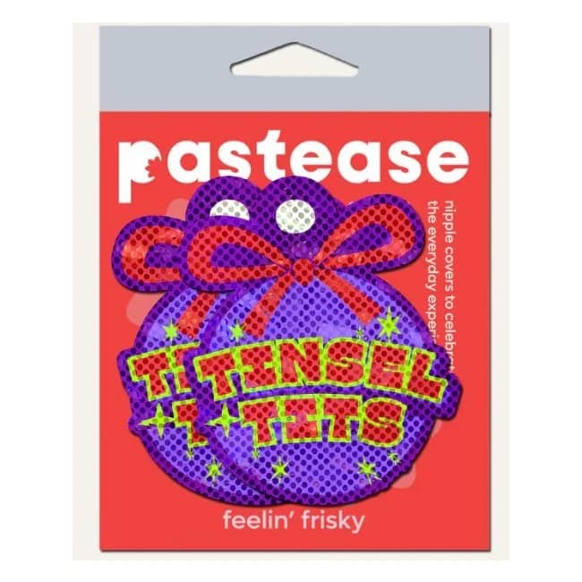 Pastease Tinsel Holiday Ornament on Disco Glitter/pur, image 1
