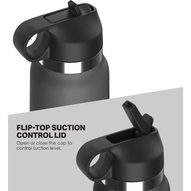 Pdx Plus Fap Flask Thrill Seeker Discreet Stroker Black Bottle Frosted, image 1