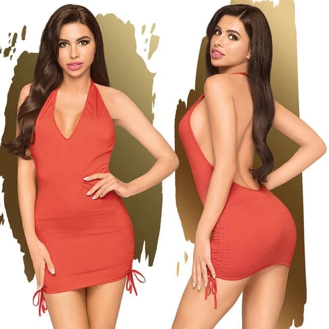 Penthouse Earth-Shaker Mini Dress with Thong, image 1