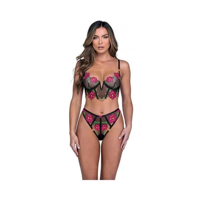 Peony Paradise Underwire Bralette & G-String, image 1