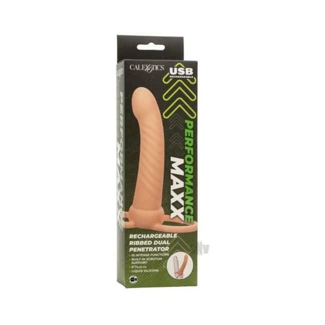 Performance Maxx Ribbed Dual Penetrator, image 1