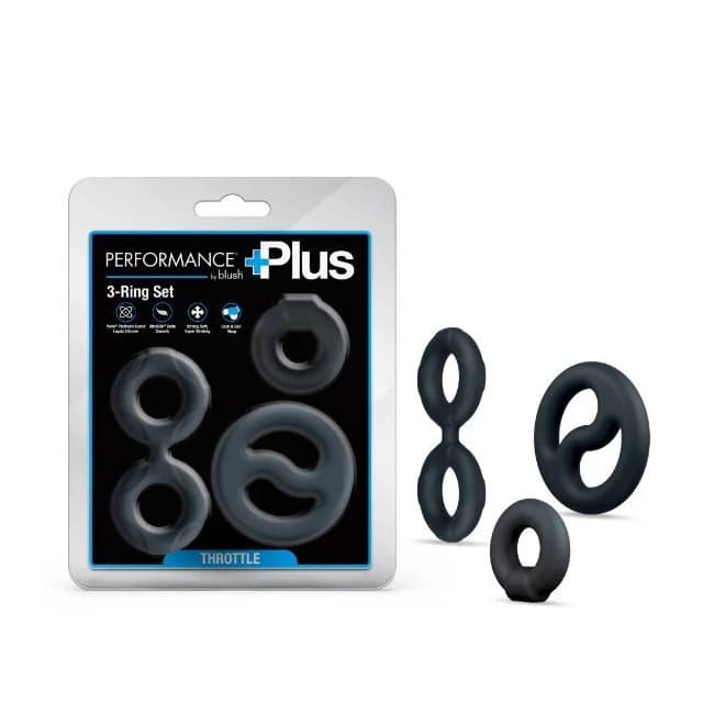 Performance Plus Throttle 3 Pieces Set Cock Ring&ball - Image 1