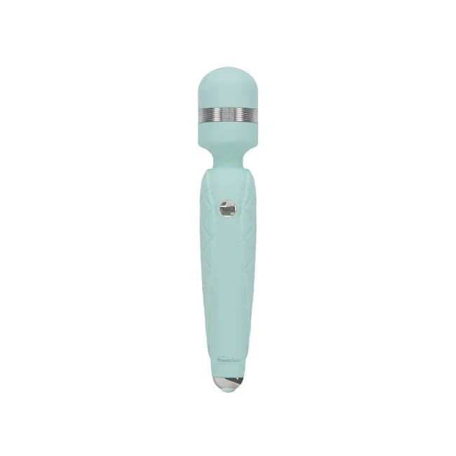 Pillow Talk Cheeky Wand Vibe W/ Swarovski Crystal Teal, image 1