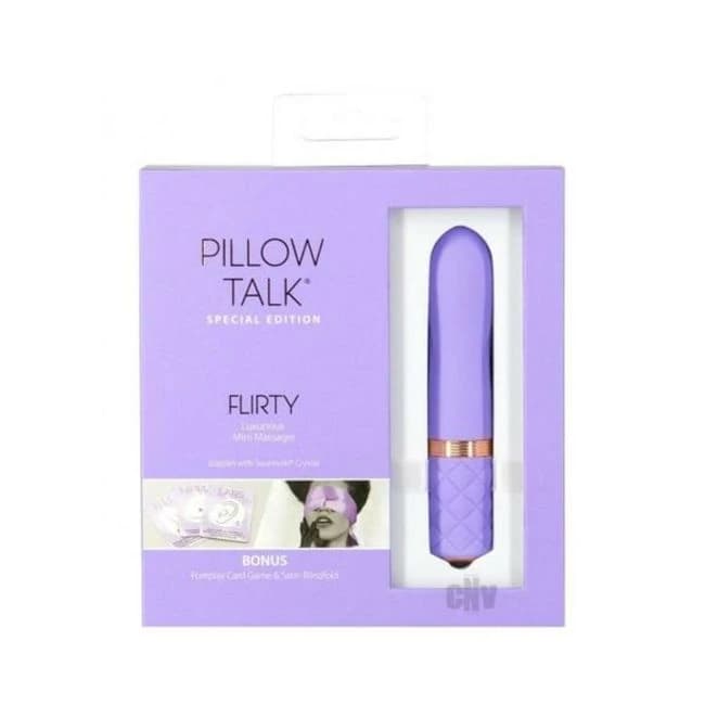 Pillow Talk Special Edition Flirty Mini Massager with Swarovski Crystal Purple, image 1