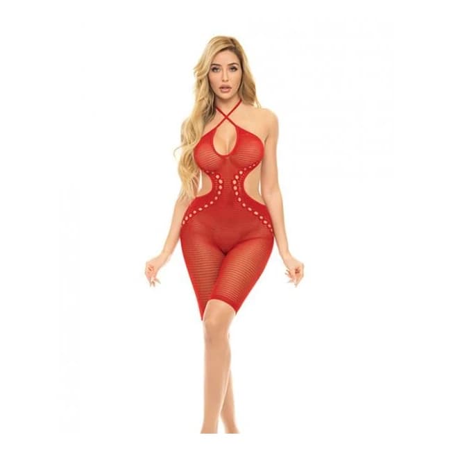 Pink Lipstick Fill Me in Bodystocking, image 1