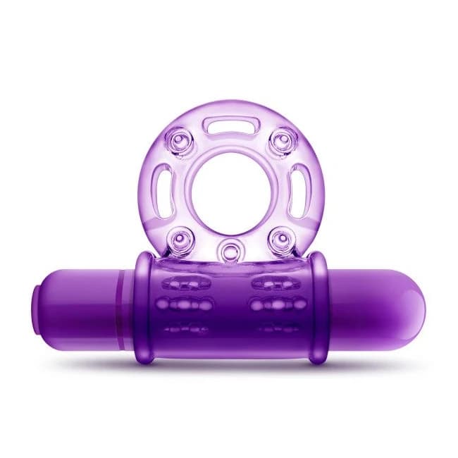 Play with Me Couples Play Vibrating Cockring Purple - Image 1 Play with Me Couples Play Vibrating Cockring Purple - Image 1