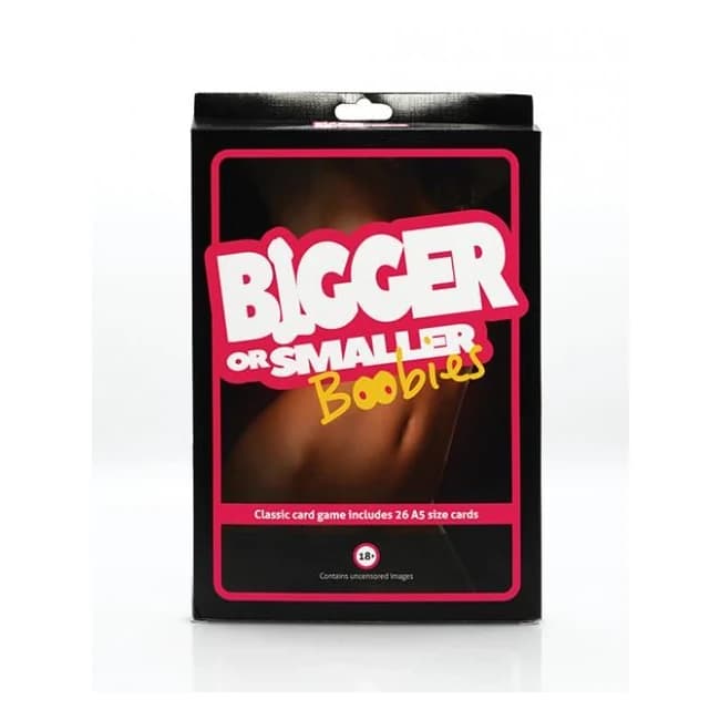Play Wiv Me Bigger or Smaller Boobs Card Game, image 1