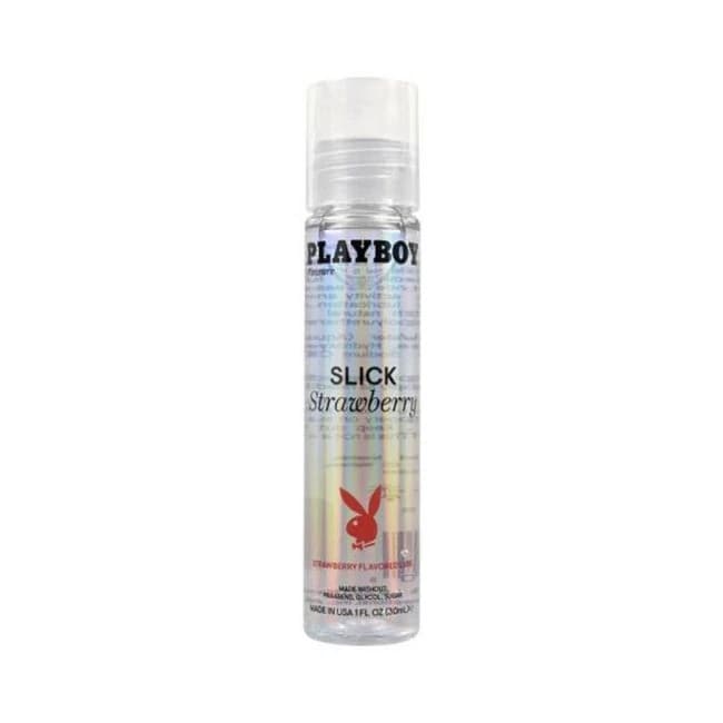 Playboy Slick Flavored Water-Based Lubricant Strawberry 1 Oz., image 1