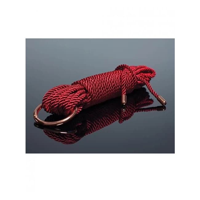 Pleasure Collection Silky Smooth Rope - Red/rose Gold, image 1