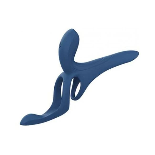 Pleasure Pivot App-Controlled Couples Vibrators - Navy Blue, image 1