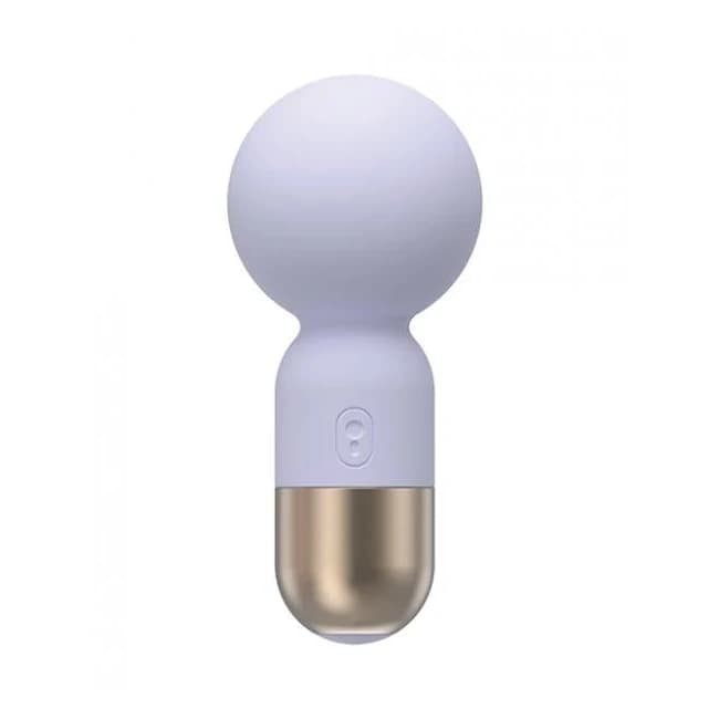 Pokewan Pocket Mini Vibrating Wand Massager - Pale Violet, image 1