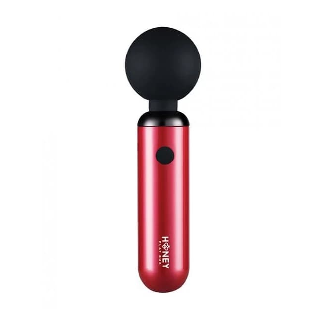 Pomi Wand Clit Tease Vibrating Wand - Deep Rose, image 1