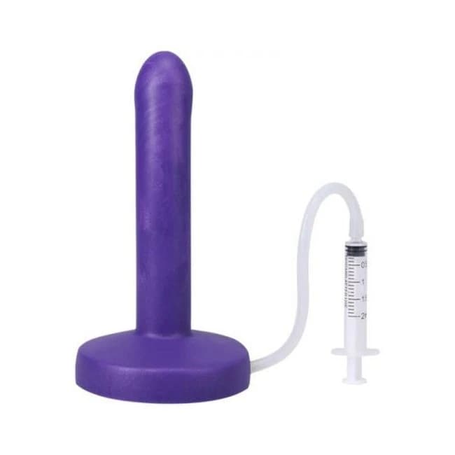 Pop Slim by Tantus Squirting Dildo Indiglow Bag, image 1