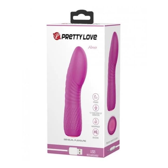 Pretty Love Abner Mini Vibe - 12 Function Magenta, image 1