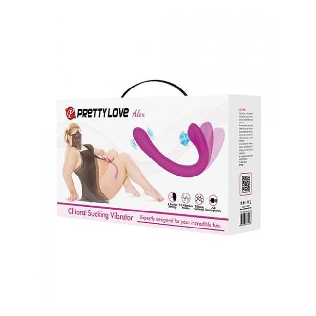 Pretty Love Alex Long-Handled Sucking Vibrator - Fuchsia, image 1
