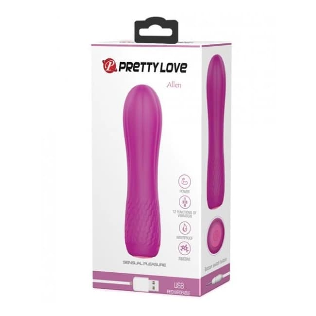 Pretty Love Allen Mini Vibe - 12 Function Magenta, image 1