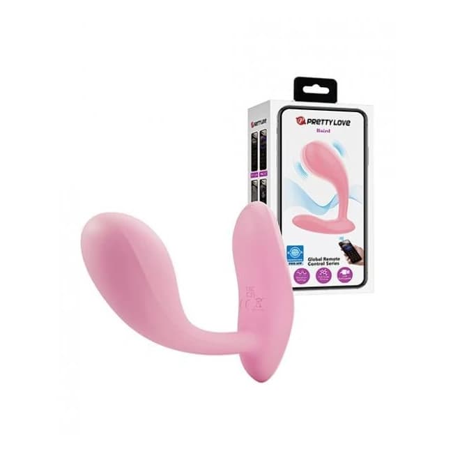 Pretty Love Baird App-Enabled Vibrating Butt Plug - Hot Pink, image 1