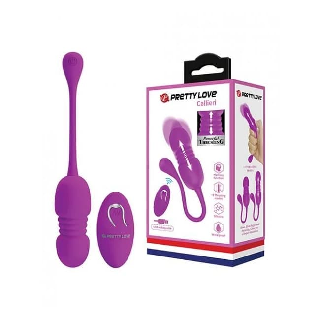 Pretty Love Callieri Remote Thrusting Egg - Fuchsia - Image 1 Pretty Love Callieri Remote Thrusting Egg - Fuchsia - Image 1