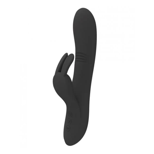 Pretty Love Dylan Bunny Ears Come Hither Rabbit Vibrator Black, image 1