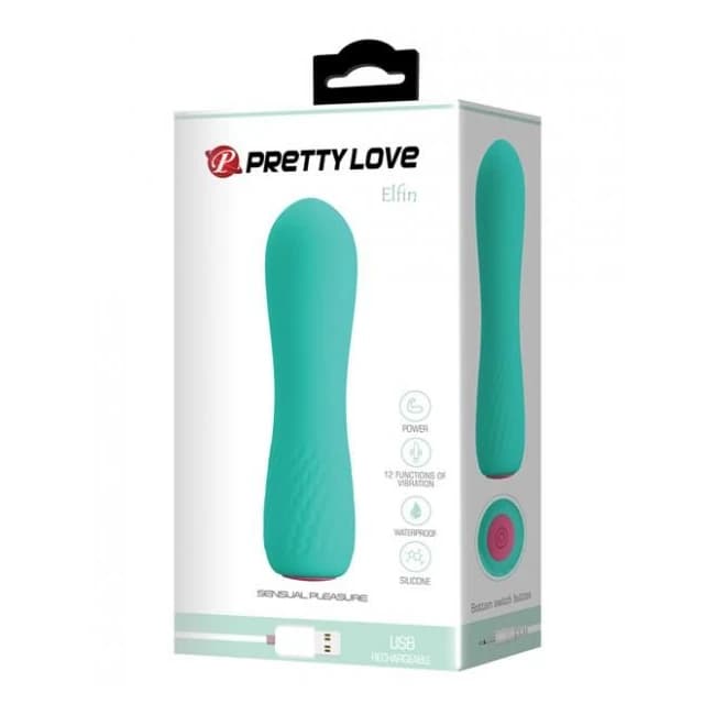 Pretty Love Elfin Mini Vibe - 12 Function Light Blue - Image 1 Pretty Love Elfin Mini Vibe - 12 Function Light Blue - Image 1